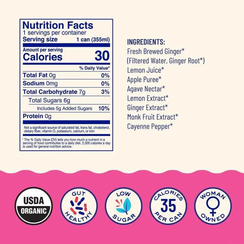 Lemon Ginger Sparkling Antioxidant Drink - My SensibiliTeas - herbal beverage from wildwonder