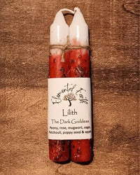 Lilith Herbal Intention 6 inch Candles - My SensibiliTeas - intention candels from Elemental Earth Shop