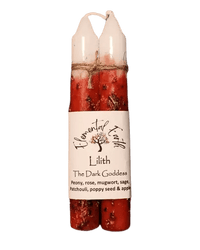 Lilith Herbal Intention 6 inch Candles - My SensibiliTeas - intention candels from Elemental Earth Shop
