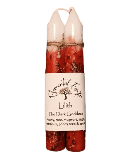Lilith Herbal Intention 6 inch Candles - My SensibiliTeas - intention candels from Elemental Earth Shop
