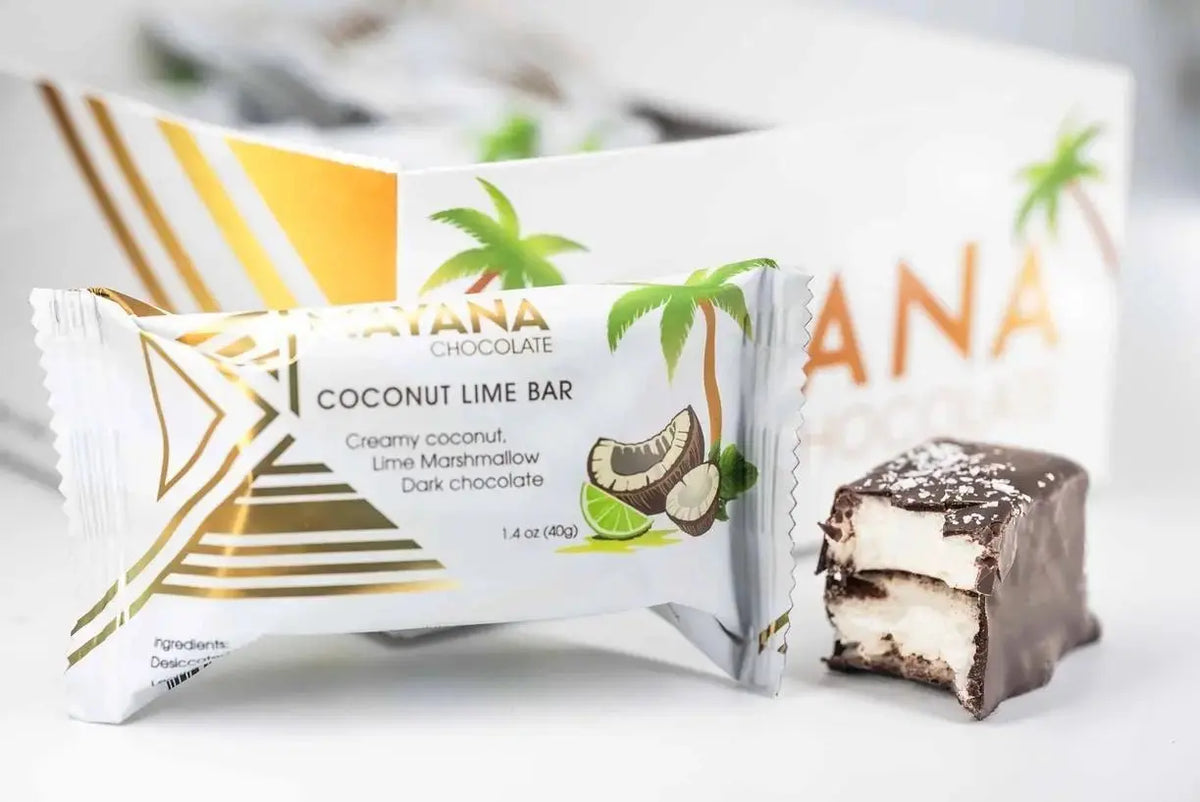 Mayana Mini Coconut Lime Bar - My SensibiliTeas - dark chocolate from Mayana Chocolates