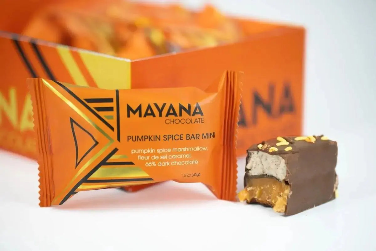 Mayana Mini Pumpkin Spice Bar - My SensibiliTeas - dark chocolate from Mayana Chocolates