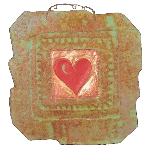 Medium Single Heart - My SensibiliTeas - Wall Art from Jeanne Dana PaperAndStone