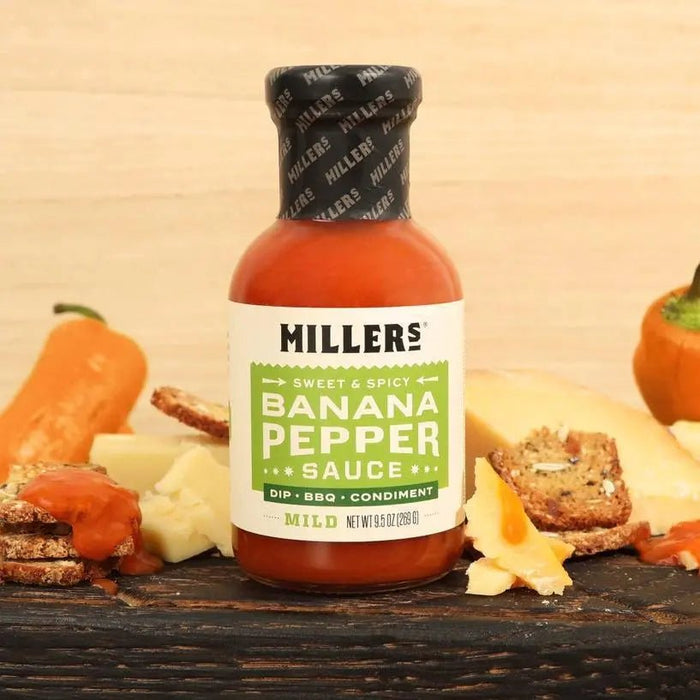 Mild Banana Pepper Sauce - My SensibiliTeas - small batch hot sauce from Miller's