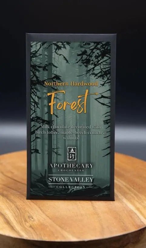 Milk Chocolate Northern Hardwood Forest Bar - My SensibiliTeas - artisan chocolate from Apothecary Chocolates
