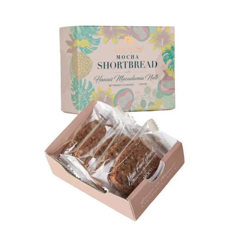 Mocha Macadamia Shortbread 5 Pieces - My SensibiliTeas - shortbread from Maui Fruit Jewels