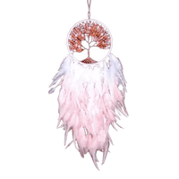Modern Handmade Dreamcatcher - My SensibiliTeas - feather and bead dreamcatcher from Crystlover