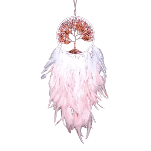 Modern Handmade Dreamcatcher - My SensibiliTeas - feather and bead dreamcatcher from Crystlover