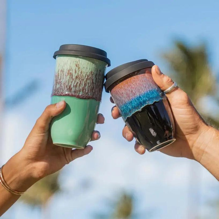 Monsoon 12 oz Ceramic Travel Mug - My SensibiliTeas - travel mugs from Nova Ceramics Travel Mugs