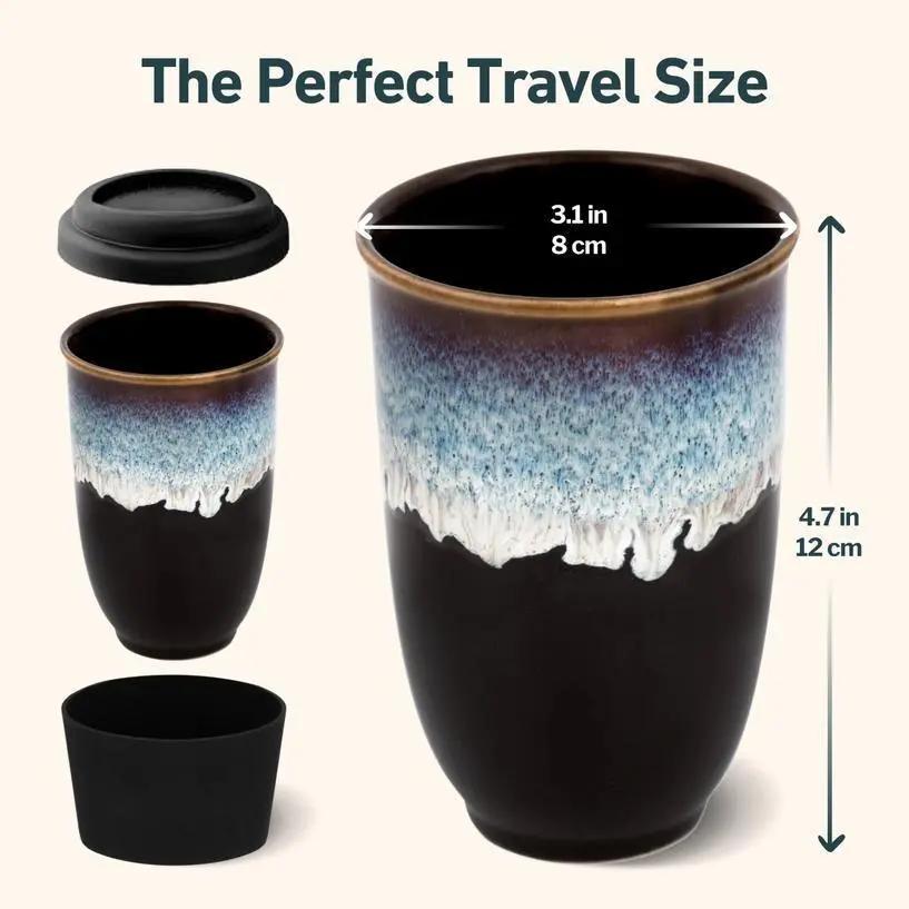 Monsoon 12 oz Ceramic Travel Mug - My SensibiliTeas - travel mugs from Nova Ceramics Travel Mugs