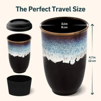 Monsoon 12 oz Ceramic Travel Mug - My SensibiliTeas - travel mugs from Nova Ceramics Travel Mugs