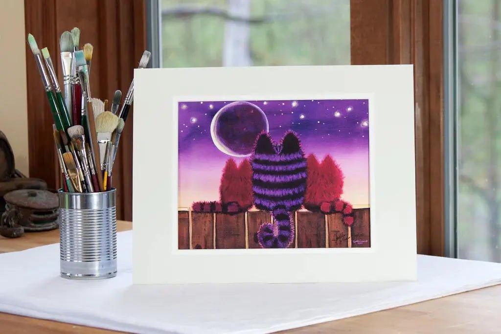 Moon Gazers Matted Print - My SensibiliTeas - Wall Art from Crank Cat