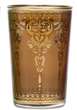 Morjana Tea Glasses Gold Mix - My SensibiliTeas - colorful tea cup from Casablanca Market