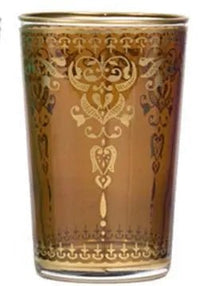 Morjana Tea Glasses Gold Mix - My SensibiliTeas - colorful tea cup from Casablanca Market