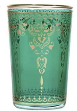 Morjana Tea Glasses Gold Mix - My SensibiliTeas - colorful tea cup from Casablanca Market