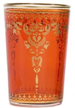 Morjana Tea Glasses Gold Mix - My SensibiliTeas - colorful tea cup from Casablanca Market