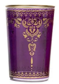 Morjana Tea Glasses Gold Mix - My SensibiliTeas - colorful tea cup from Casablanca Market