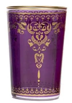 Morjana Tea Glasses Gold Mix - My SensibiliTeas - colorful tea cup from Casablanca Market