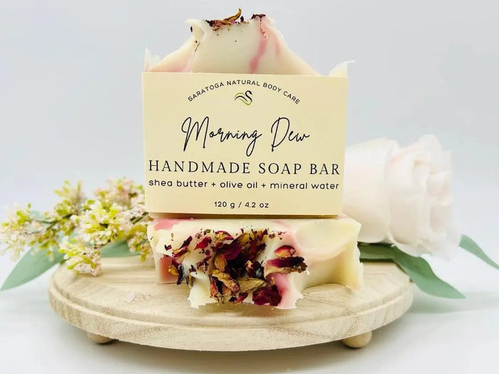Morning Dew Handmade Soap Bar VEGAN COLD PROCESS - My SensibiliTeas - bar soap from Saratoga Natural Body Care LLC