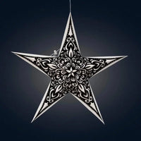 Narna 5 Pointer 24" Pearl Paper Star Lantern Light - My SensibiliTeas - paper star lantern from Artschatz