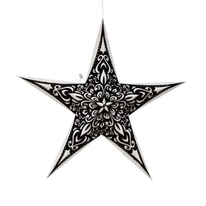 Narna 5 Pointer 24" Pearl Paper Star Lantern Light - My SensibiliTeas - paper star lantern from Artschatz