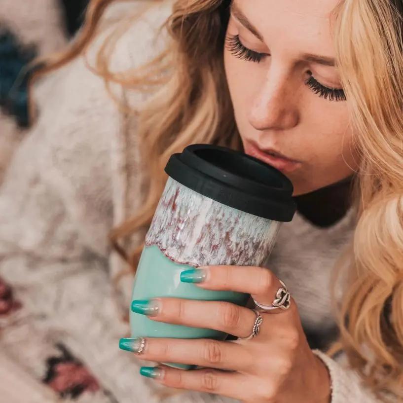 Nebula 12 oz Ceramic Travel Mug - My SensibiliTeas - travel mugs from Nova Ceramics Travel Mugs