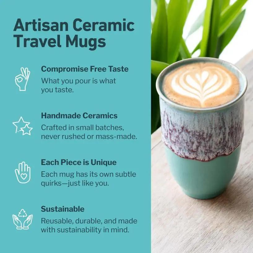 Nebula 12 oz Ceramic Travel Mug - My SensibiliTeas - travel mugs from Nova Ceramics Travel Mugs