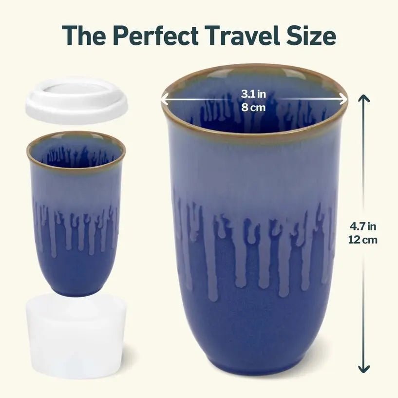 Neptune 12 oz Ceramic Travel Mug - My SensibiliTeas - travel mugs from Nova Ceramics Travel Mugs