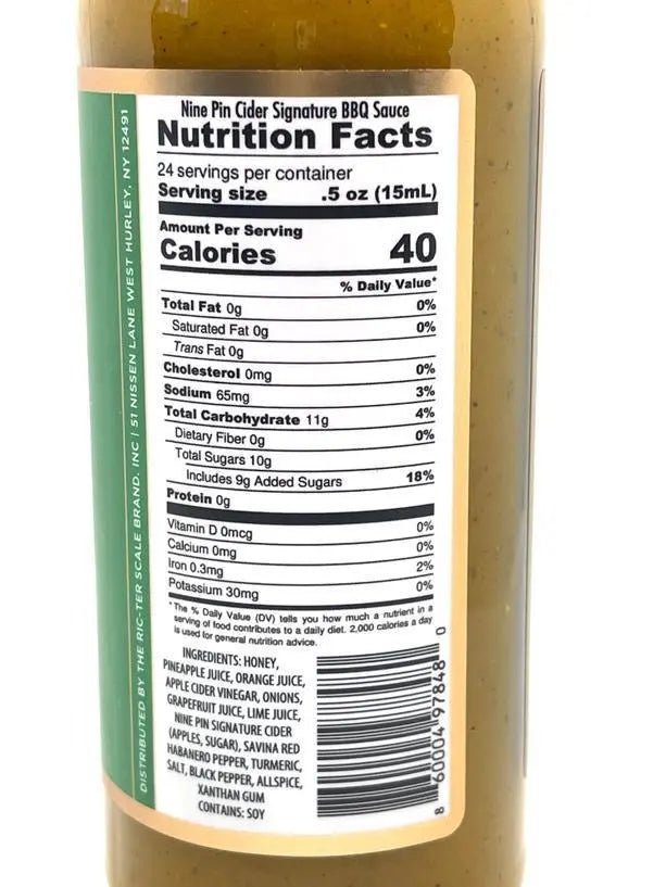 Nine Pin Cider/Ric Orlando's Signature Cider BBQ and Dipping Sauce - My SensibiliTeas - bbq sauce from Ric Orlando