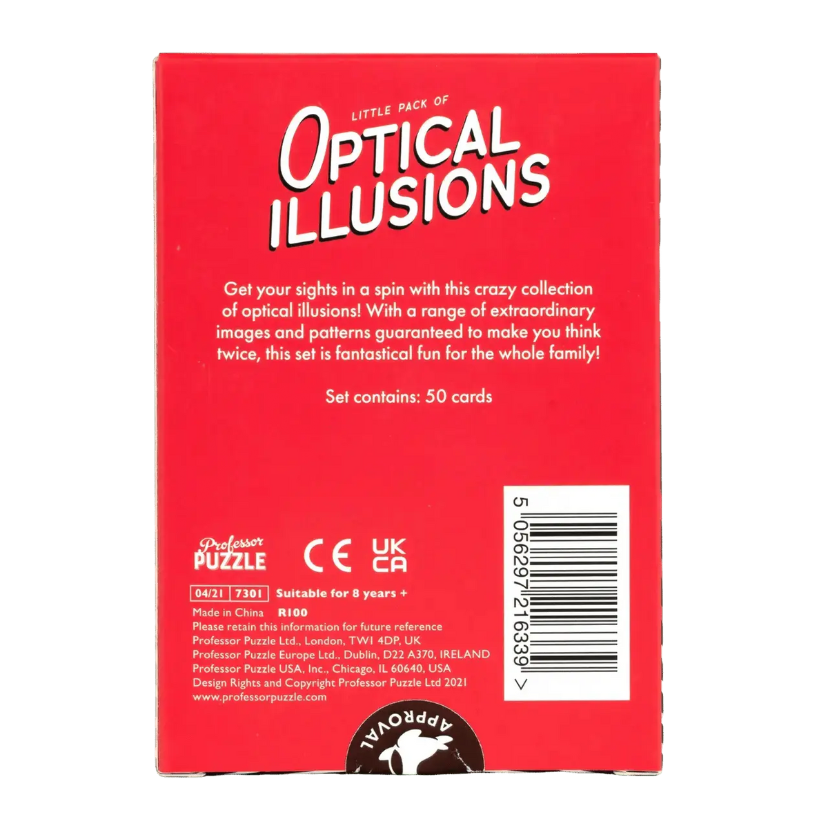 Optical Illusions - My SensibiliTeas - travel game from Professor Puzzle USA, Inc.