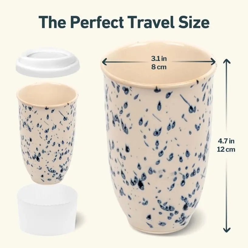Orchid 12 oz Ceramic Travel Mug - My SensibiliTeas - travel mugs from Nova Ceramics Travel Mugs