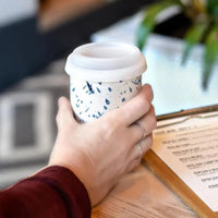 Orchid 12 oz Ceramic Travel Mug - My SensibiliTeas - travel mugs from Nova Ceramics Travel Mugs