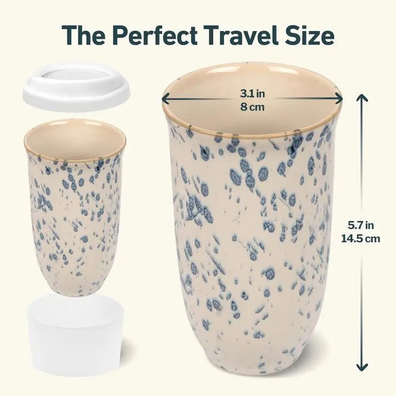 Orchid 16 oz Ceramic Travel Mug - My SensibiliTeas - travel mugs from Nova Ceramics Travel Mugs