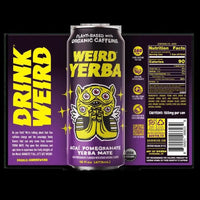 Organic Acai Pomegranate Yerba Mate 16oz Can - My SensibiliTeas - canned tea from Weird Beverages