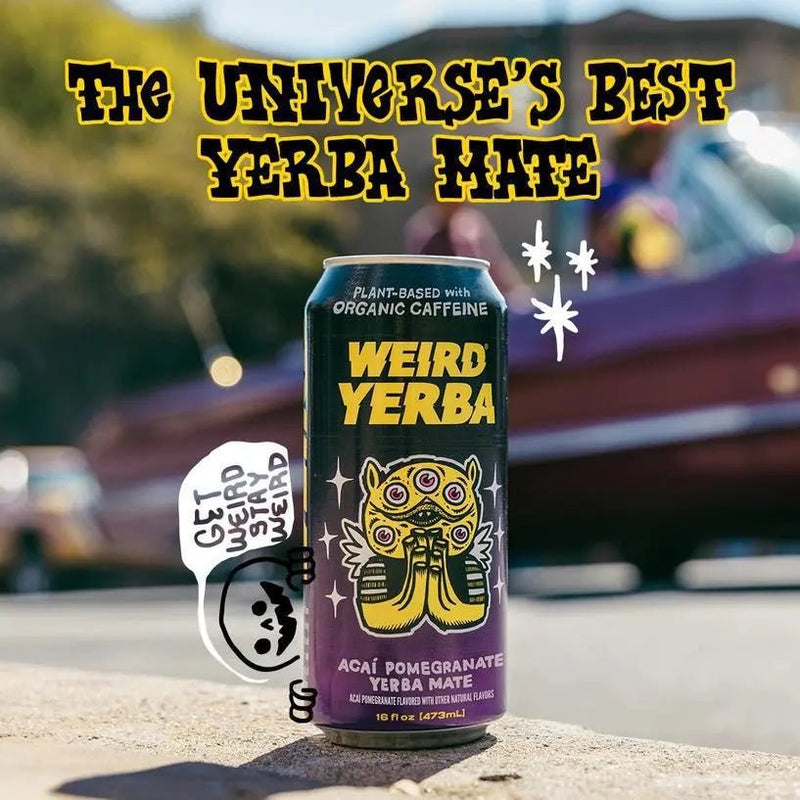 Organic Acai Pomegranate Yerba Mate 16oz Can - My SensibiliTeas - canned tea from Weird Beverages