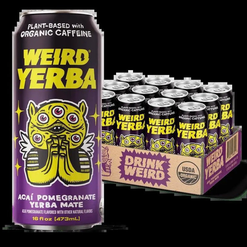 Organic Acai Pomegranate Yerba Mate 16oz Can - My SensibiliTeas - canned tea from Weird Beverages