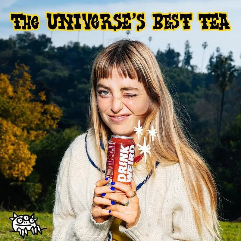 Organic Agua De Jamaica Hibiscus Black Tea 16 oz Can - My SensibiliTeas - canned tea from Weird Beverages