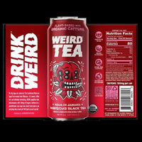 Organic Agua De Jamaica Hibiscus Black Tea 16 oz Can - My SensibiliTeas - canned tea from Weird Beverages