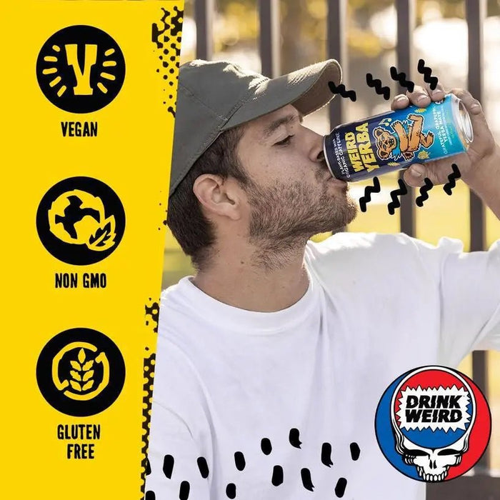 Organic Grateful Grapefruit Yerba Mate 16oz Can - My SensibiliTeas - canned tea from Weird Beverages