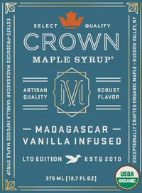 Organic Madagascar Vanilla Maple Syrup - My SensibiliTeas - maple syrup from Crown Maple