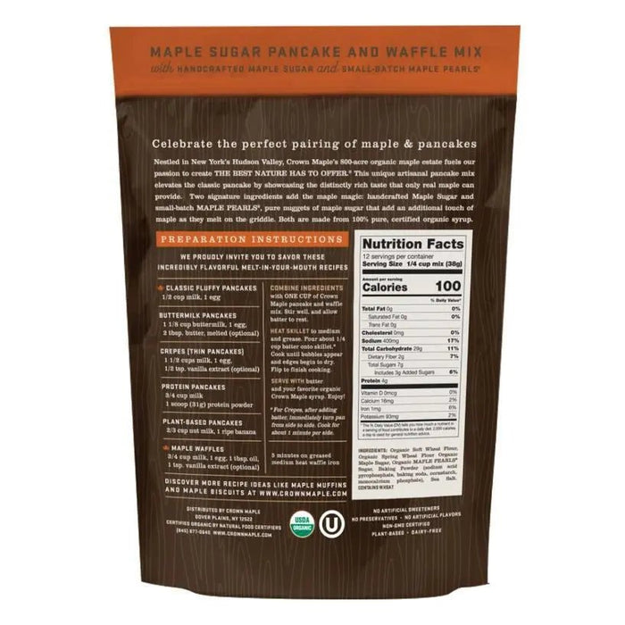 Organic Maple Sugar Pancake & Waffle Mix - My SensibiliTeas - pancake mix from Crown Maple