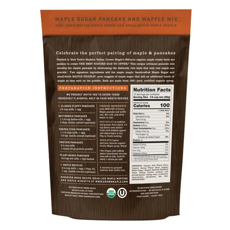 Organic Maple Sugar Pancake & Waffle Mix - My SensibiliTeas - pancake mix from Crown Maple