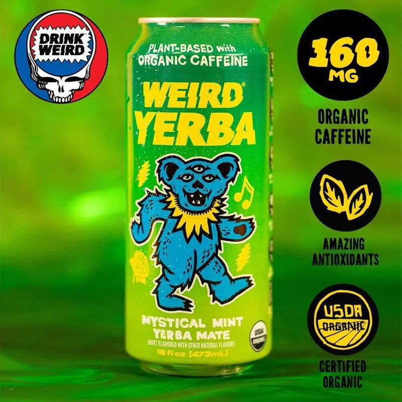 Organic Mystical Mint Yerba Mate 16oz Can - My SensibiliTeas - canned tea from Weird Beverages