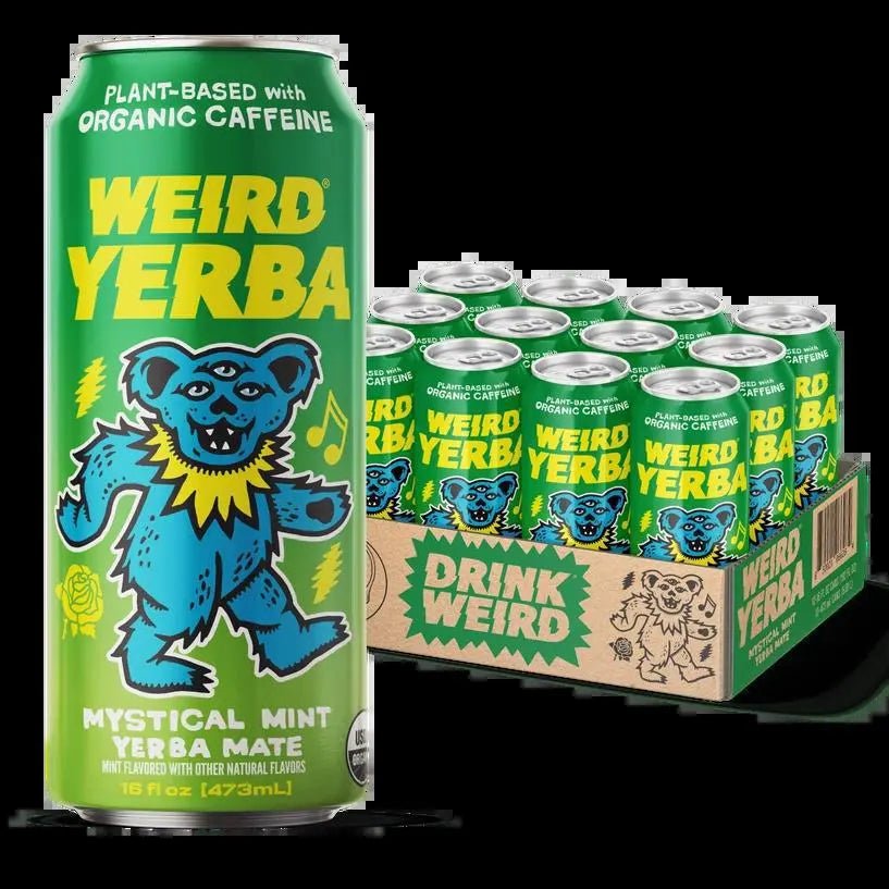 Organic Mystical Mint Yerba Mate 16oz Can - My SensibiliTeas - canned tea from Weird Beverages