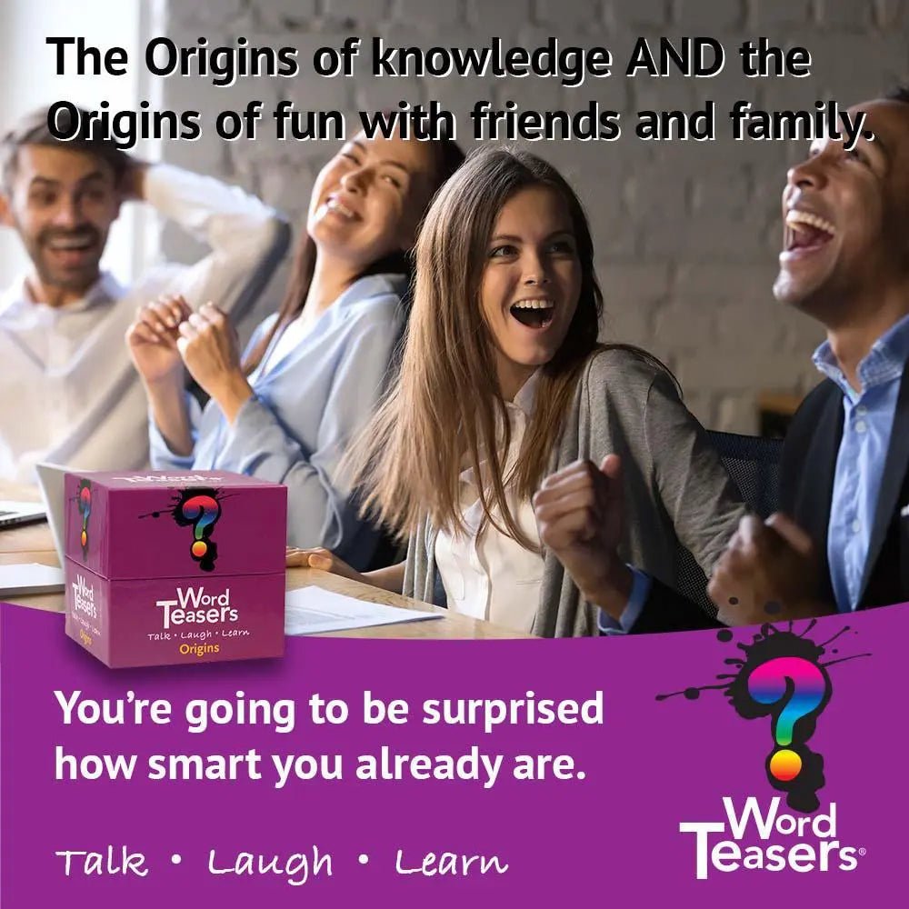 Origins - Family Friendly Card Game, Conversation Starters - My SensibiliTeas - word game from Word Teasers