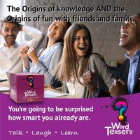 Origins - Family Friendly Card Game, Conversation Starters - My SensibiliTeas - word game from Word Teasers