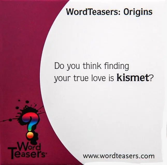 Origins - Family Friendly Card Game, Conversation Starters - My SensibiliTeas - word game from Word Teasers