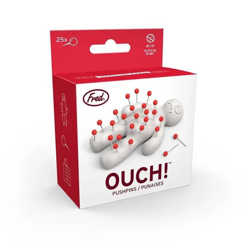 Ouch - Voodoo Pin Holder - My SensibiliTeas - thumbtacks from Fred & Friends