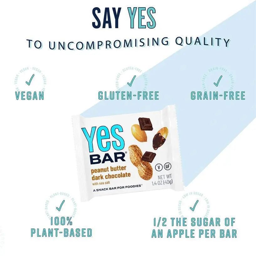 Peanut Butter Dark Chocolate Chip Yes Bar - My SensibiliTeas - snack bar from Yes Bar
