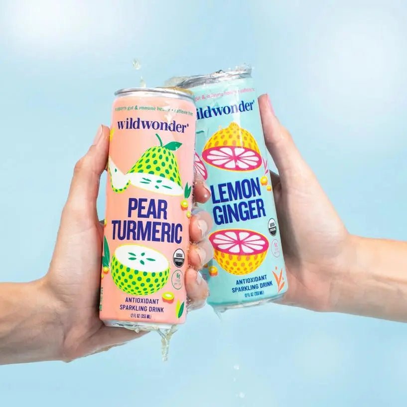 Pear Turmeric Sparkling Antioxidant Drink - My SensibiliTeas - kombucha alternatives from wildwonder